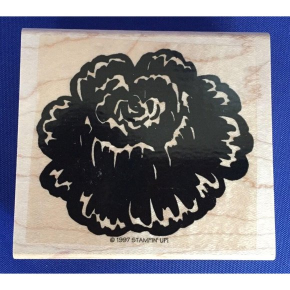 Stampin' Up Definitely Decorative Regal Rose 10 Stamps Two Step Retired 1997 - Picture 8 of 10